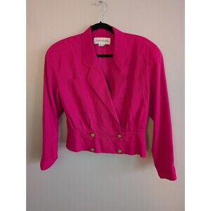 Vintage 80s Jones New York Pink Jacket sz 10
